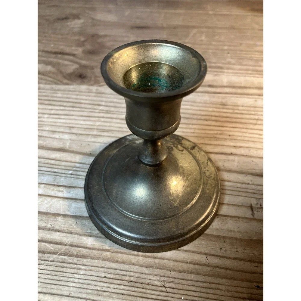 Vintage Penco traditional 3” brass candlestick Taper Candle holder made In India